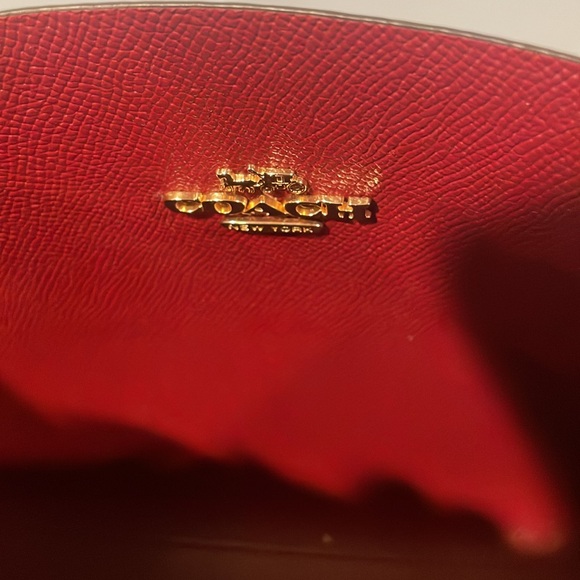 Coach Tan Mollie25 Tote with Cherry Print-CZ772 - Picture 4 of 8